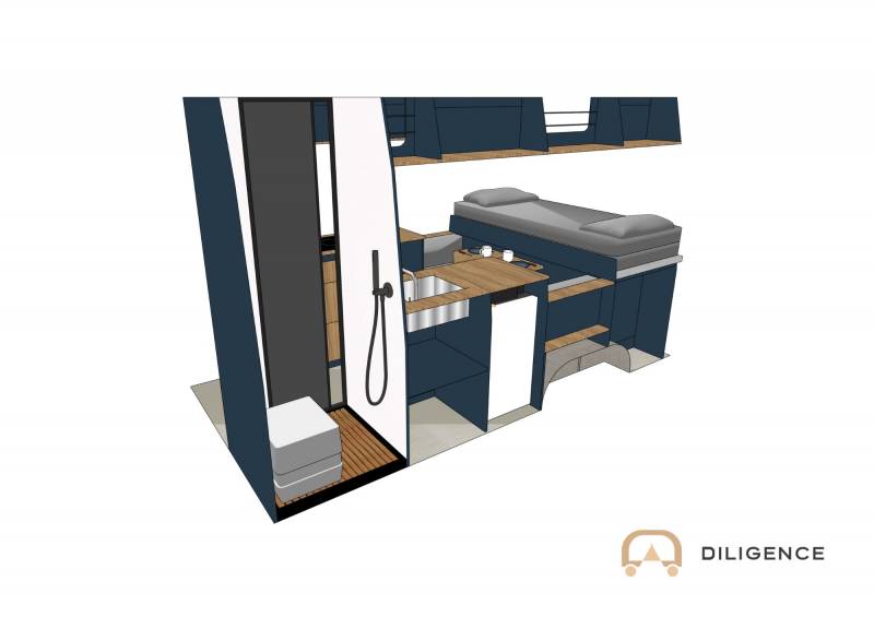 Aménagement modèle Naya Mercedes-Benz Sprinter 4x4 standard