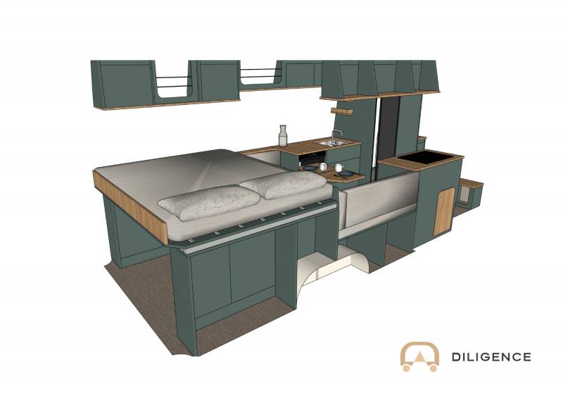 Aménagement modèle Omani Mercedes-Benz Sprinter 4x4 long