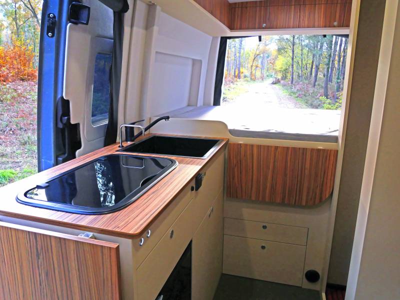 Plan cuisson sprinter 4x4 aménagé L2H2